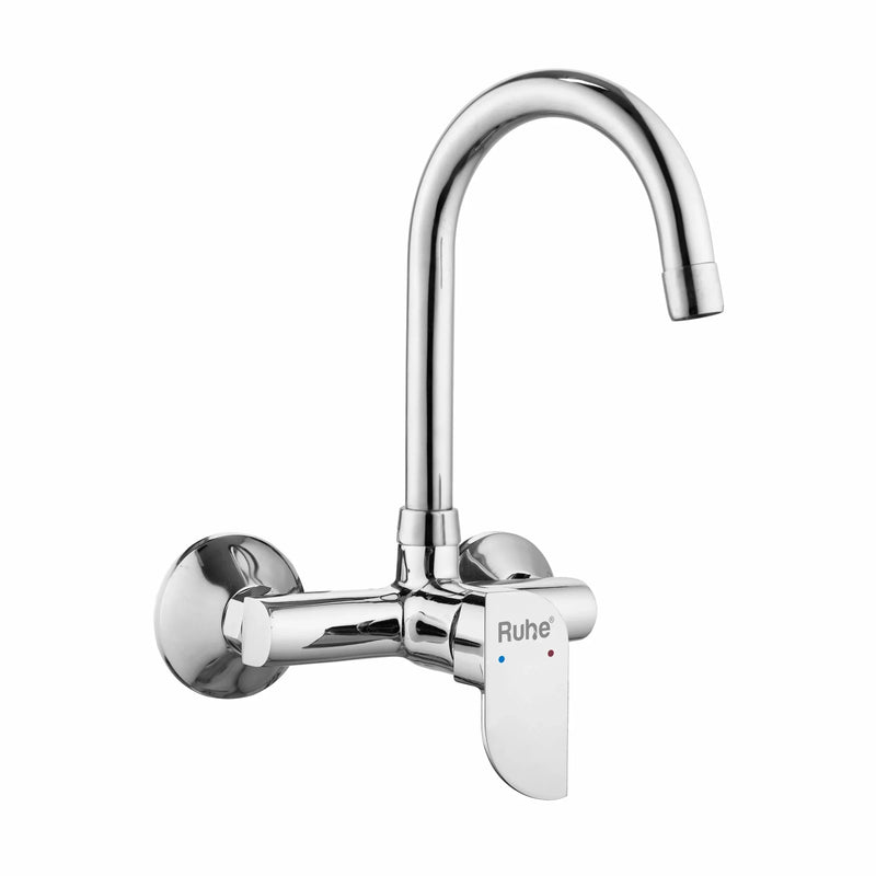 Pristine Single Lever Wall-mount Kitchen Sink Mixer Tap with Swivel Spout