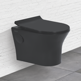 Tone Western Toilet / Commode (Wall-hung EWC) (Matte Black) - by Ruhe