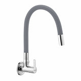 Pavo Brass Sink Tap with Silicone Grey Flexible Spout