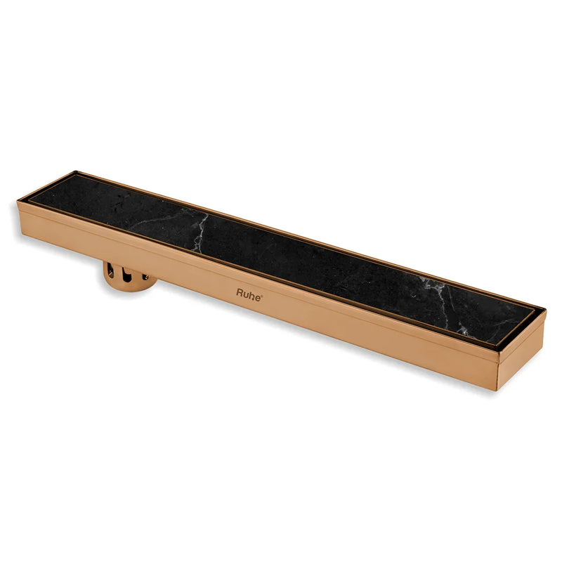 Tile Insert Shower Drain Channel (32 x 3 Inches) Antique Copper PVD Coated - by Ruhe