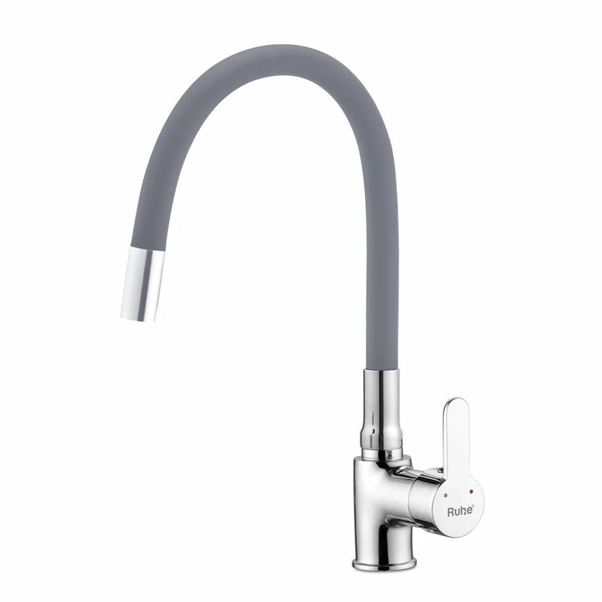 Pavo Single Lever Deck-mount Kitchen Sink Mixer Tap with Coloured Flexible Silicone Spout