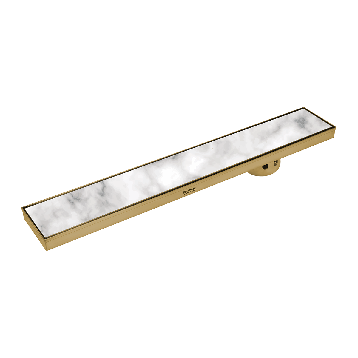 Marble Insert Shower Drain Channel (32 x 4 Inches) YELLOW GOLD PVD Coated