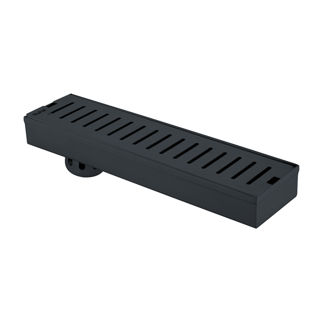 Vertical Shower Drain Channel (18 x 3 Inches) Black PVD Coated