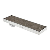 Marble-Insert Shower Drain Channel 5 inches