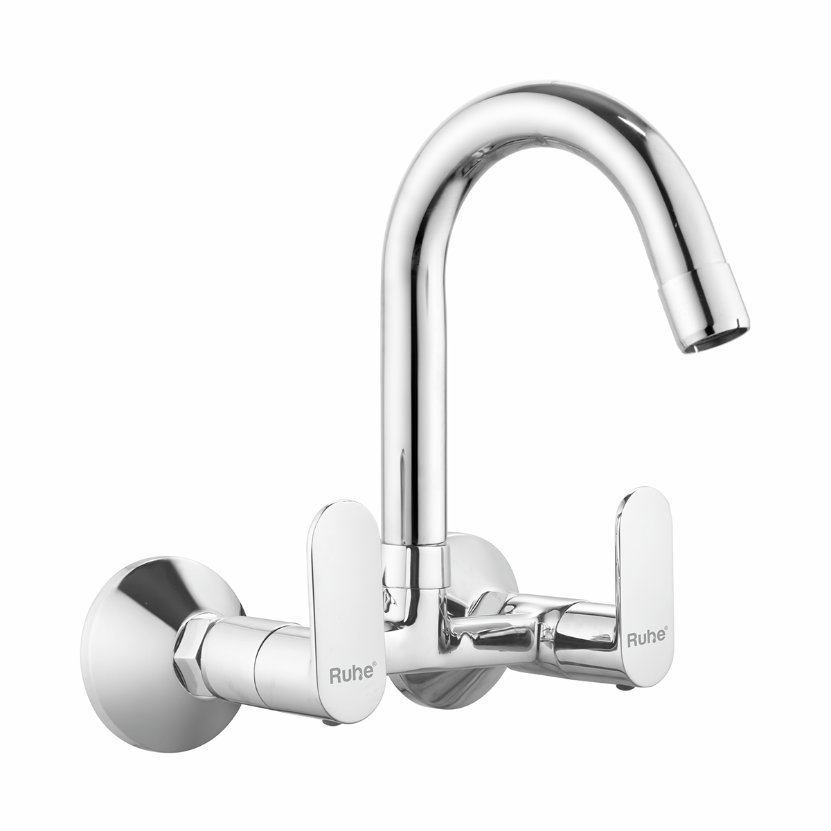 Demure Sink Mixer Brass Faucet with Small (12 inches) Round Swivel Spout - by Ruhe®
