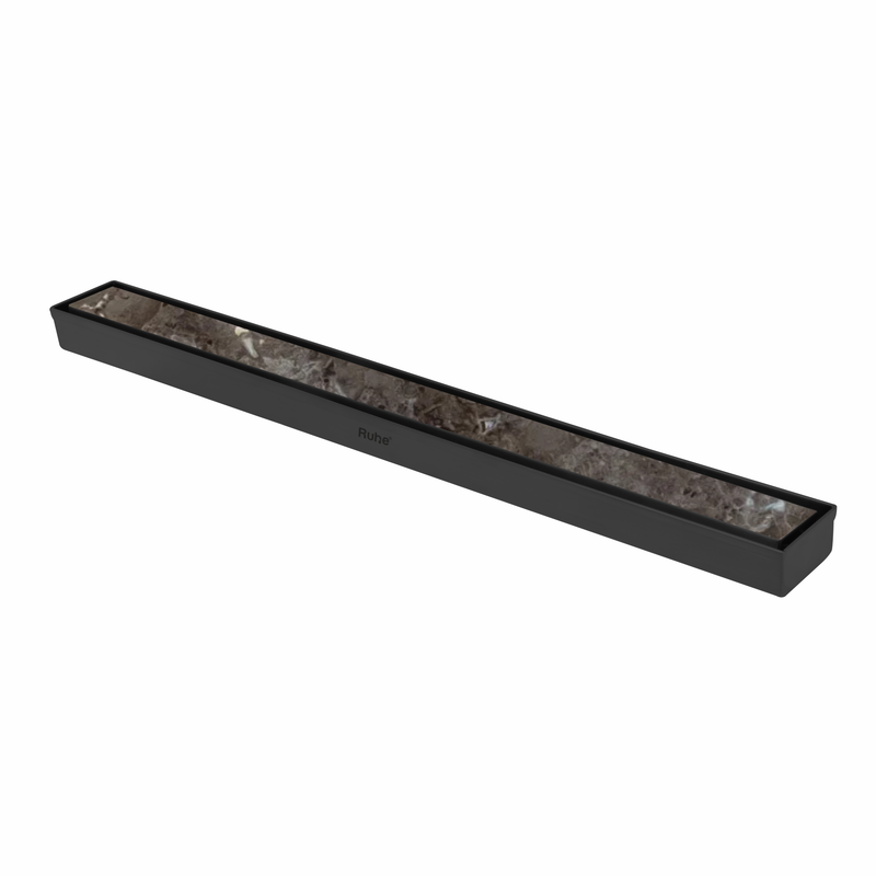Marble-Insert Shower Drain Channel (2 Inches)