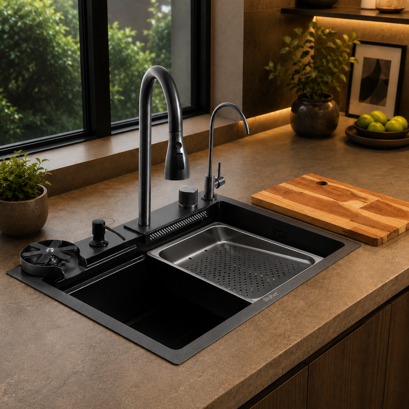Nano Smart Kitchen Sink (24 x 18 x 9 Inches)