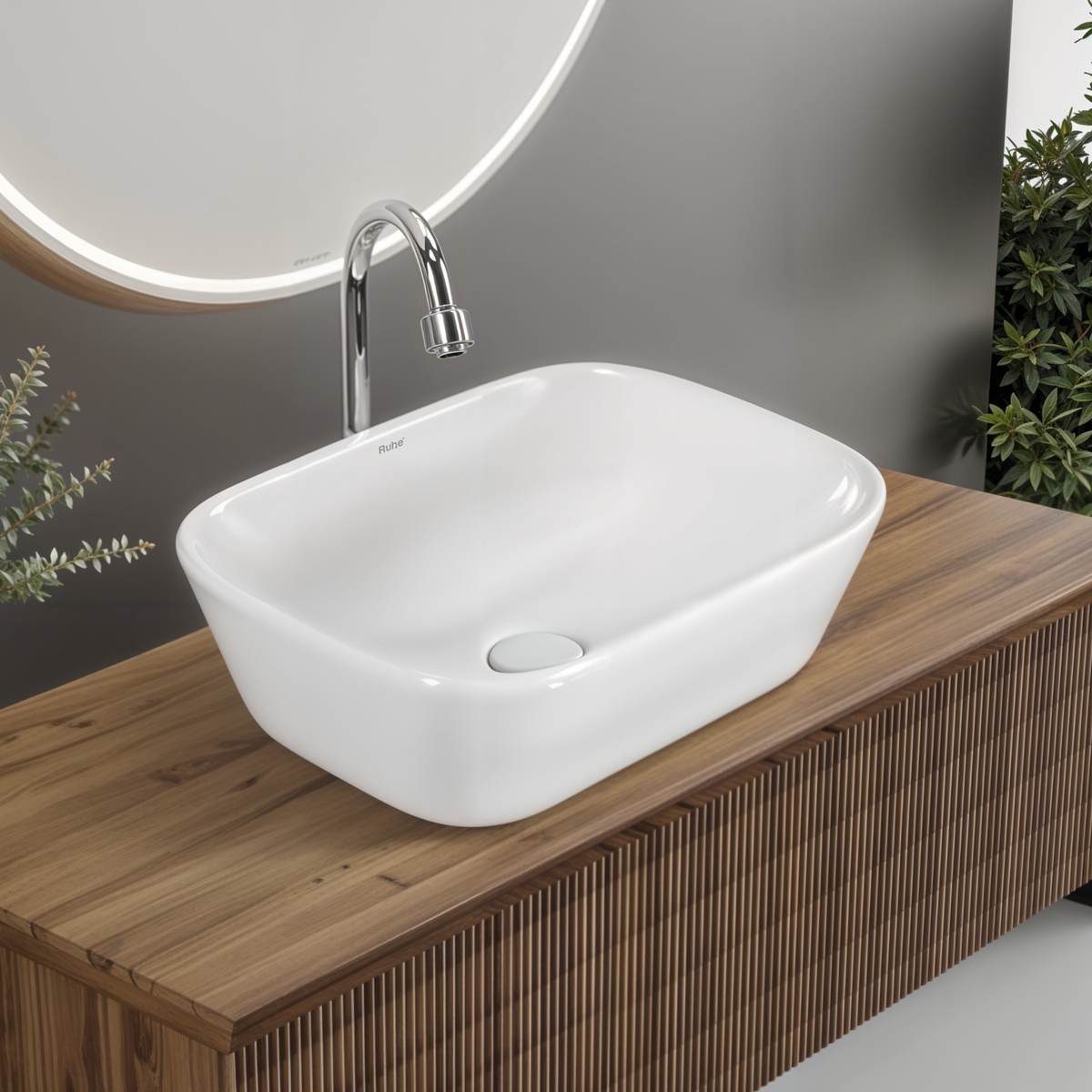 Iris TableTop Wash Basin (Black) by Ruhe Ruhe