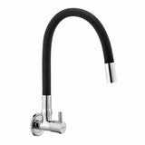 Kara Brass Sink Tap with Flexible Silicone Black Spout
