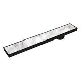 Marble-Insert Shower Drain Channel (4 Inches)
