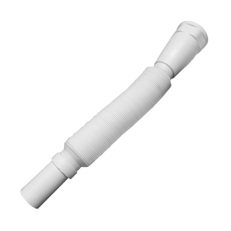 PVC White Flexible Waste Pipe (35 Inches) (Pack of 2) - By Ruhe