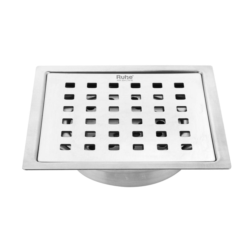 Pearl Square Flat Cut Floor Drain