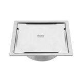 Diamond Square Flat Cut Floor Drain