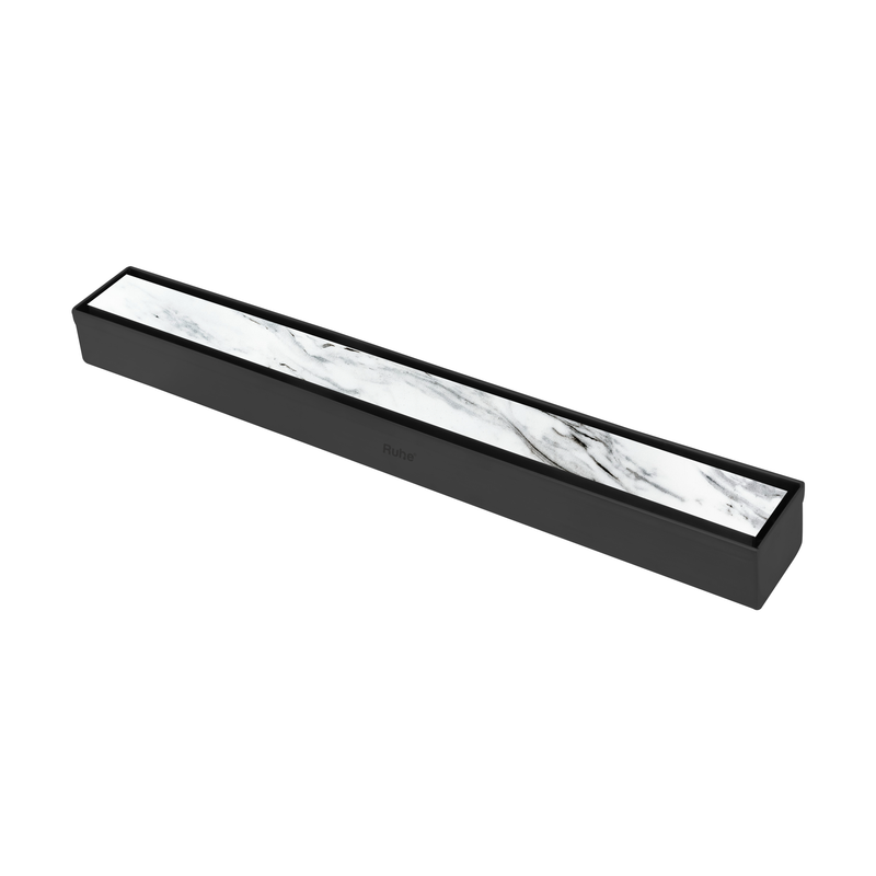 Marble-Insert Shower Drain Channel (2 Inches)