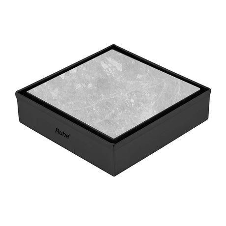 Marble-Insert Shower Drain Channel (5 x 5 Inches)