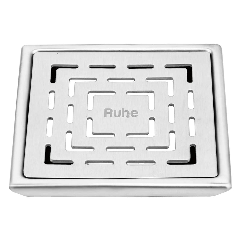 Jupiter Square Premium Floor Drain (6 x 6 Inches) - by Ruhe