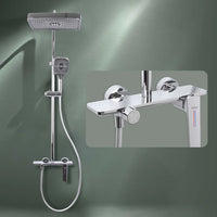 Rain 3-Function Brass Smart Shower Panel Set