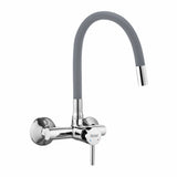 Kara Single Lever Wall-mount Kitchen Sink Mixer Tap with Coloured Silicone Spout