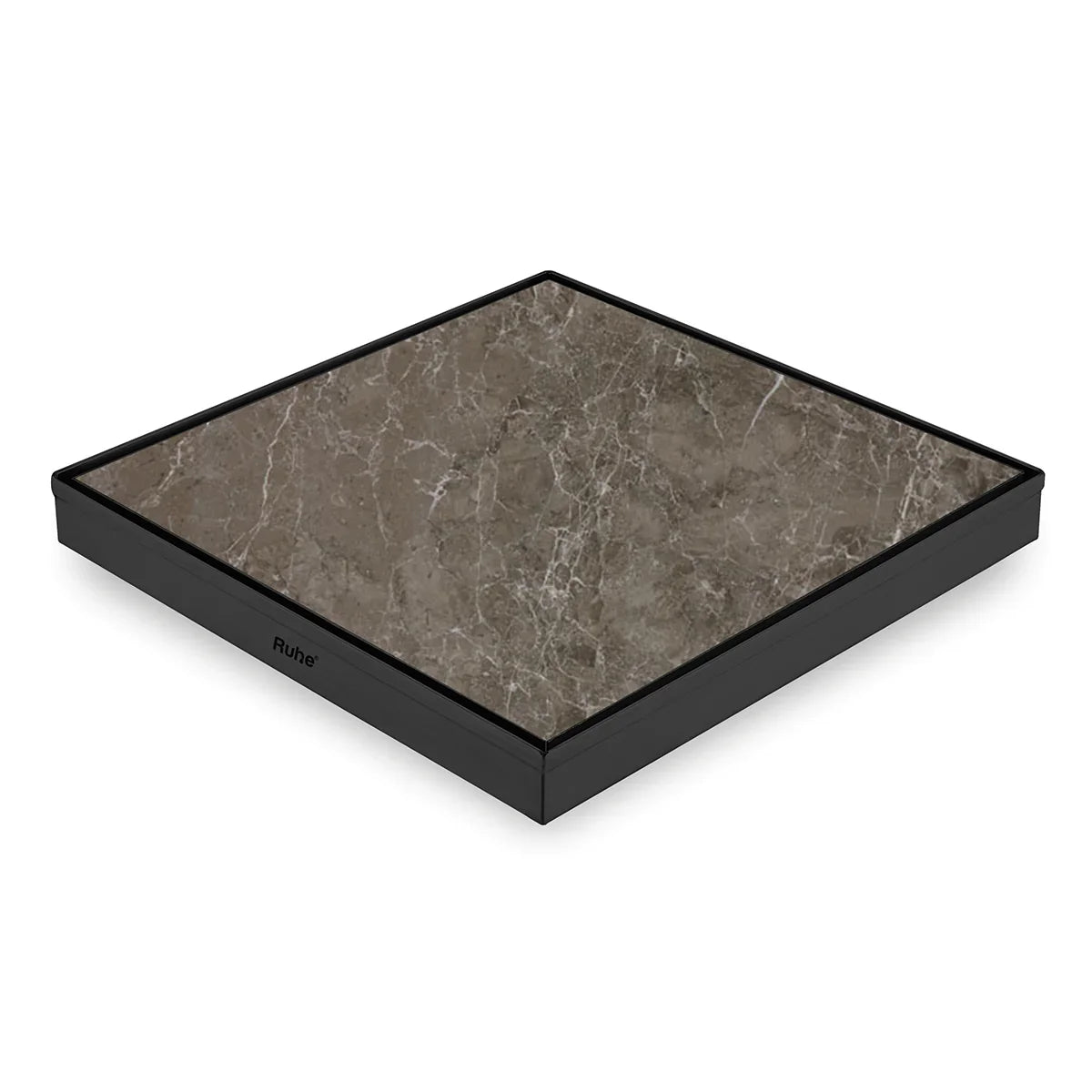 Marble-Insert Shower Drain Channel (12 x 12 Inches)