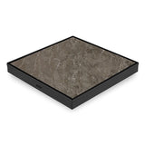 Marble-Insert Shower Drain Channel (12 x 12 Inches)