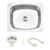 Oval Single Bowl (22 x 18 x 8 inches) Kitchen Sink - by Ruhe