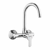 Pavo Single Lever Wall-mount Kitchen Sink Mixer Tap with Swivel Spout