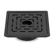 Sapphire Square 304-Grade Floor Drain in Black PVD Coating (5 x 5 Inches) with Hole