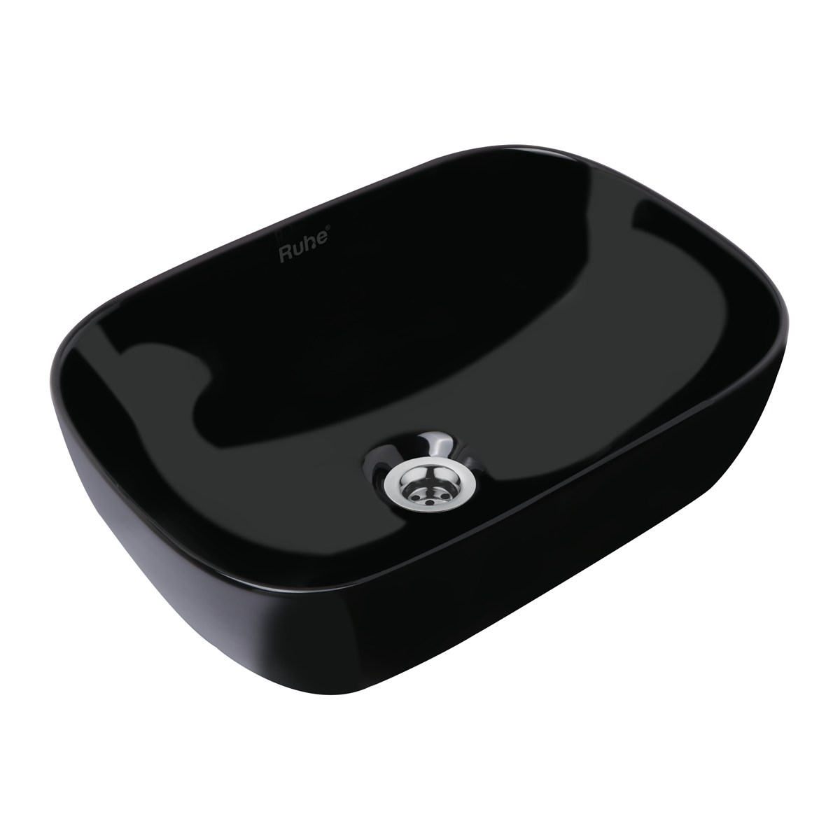 Norma Table-Top Wash Basin (Black) - by Ruhe