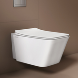 Arna Western Toilet / Commode (White) (Wall-hung EWC) - by Ruhe