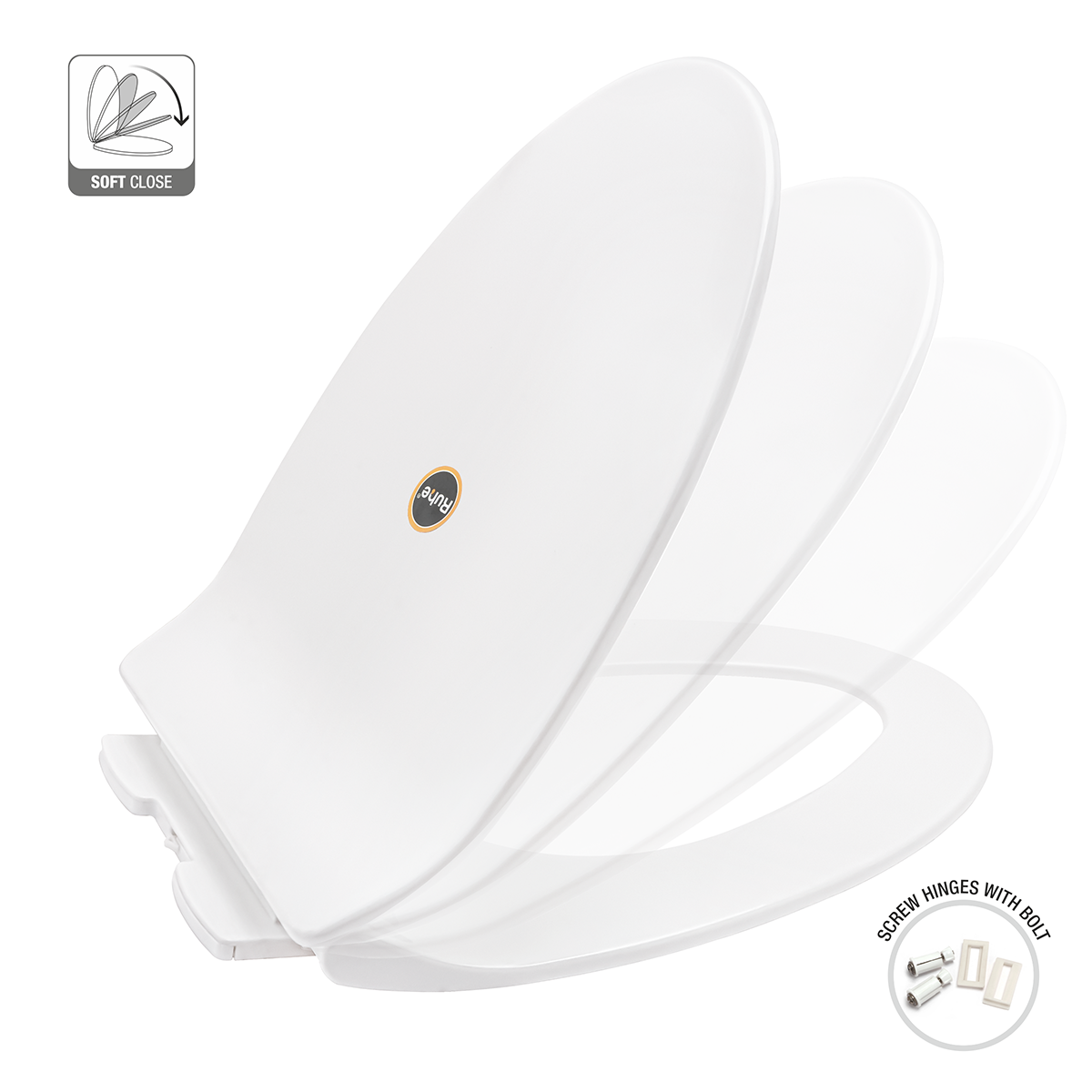 Exclusive Oval Toilet Seat Cover (Soft Close) -  by Ruhe®