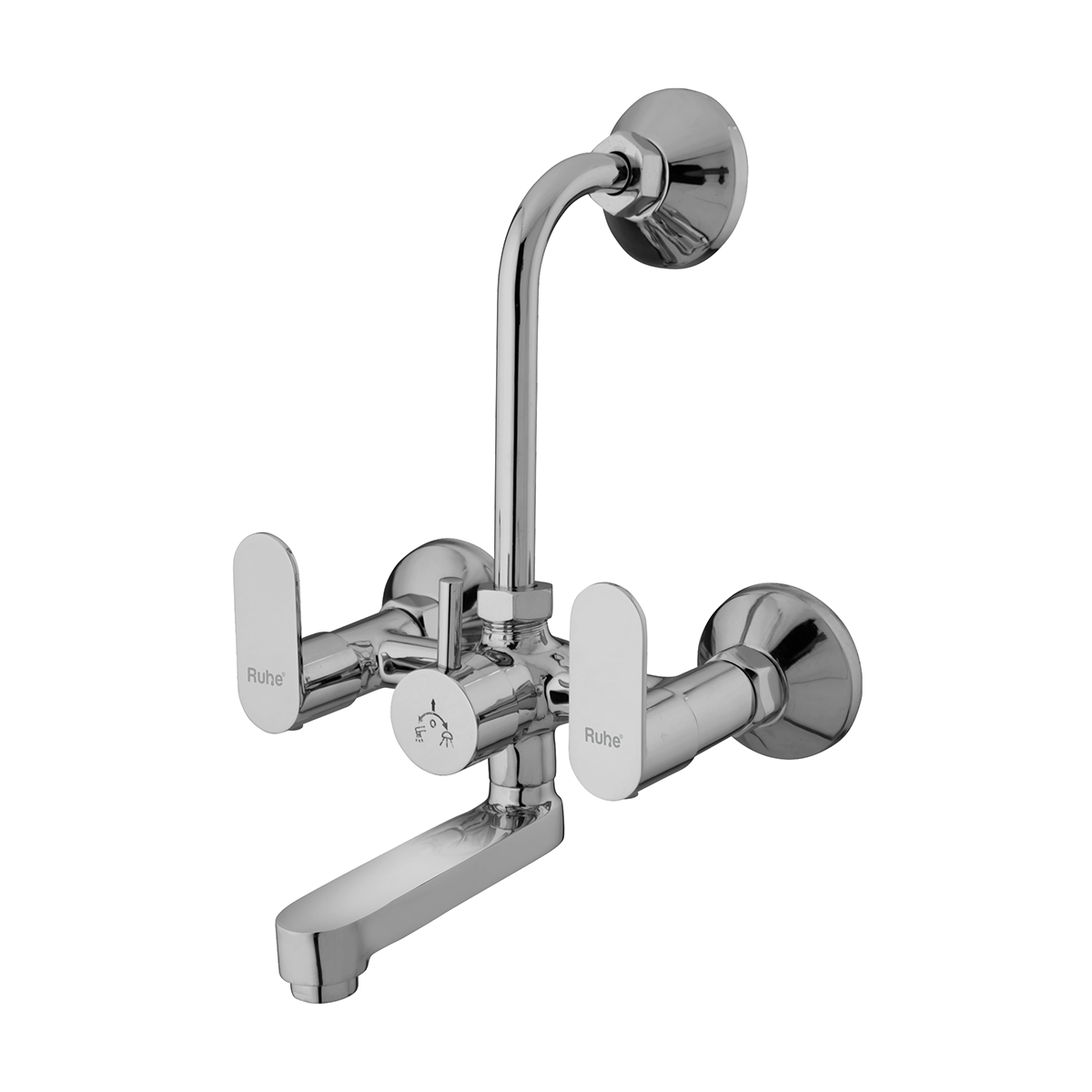 Demure Wall Mixer Tap with L Bend Pipe - by Ruhe®