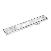 Marble-Insert 304-Grade Shower Drain Channel (4 Inches)