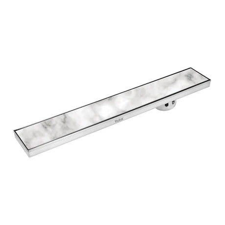 Marble-Insert Shower Drain Channel (4 Inches)