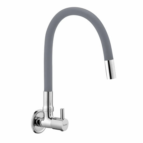 Kara Wall Mount Kitchen Sink Tap with Coloured Flexible Silicone Spout