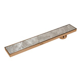 Marble-Insert Shower Drain Channel 5 inches