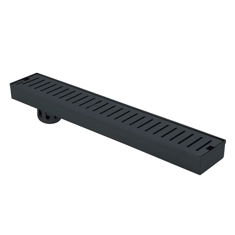 Vertical Shower Drain Channel (48 x 3 Inches) Black PVD Coated - by Ruhe