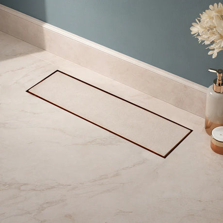Tile-Insert Shower Drain Channel (4 Inches)