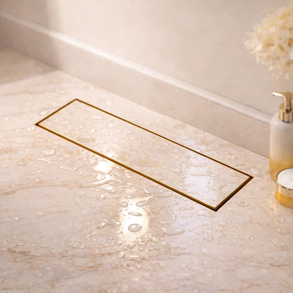 Tile-Insert Shower Drain Channel (4 Inches)