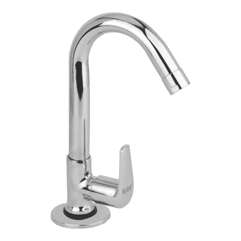 Zen Deck Mount Wash Basin Tap with Round Swivel Spout