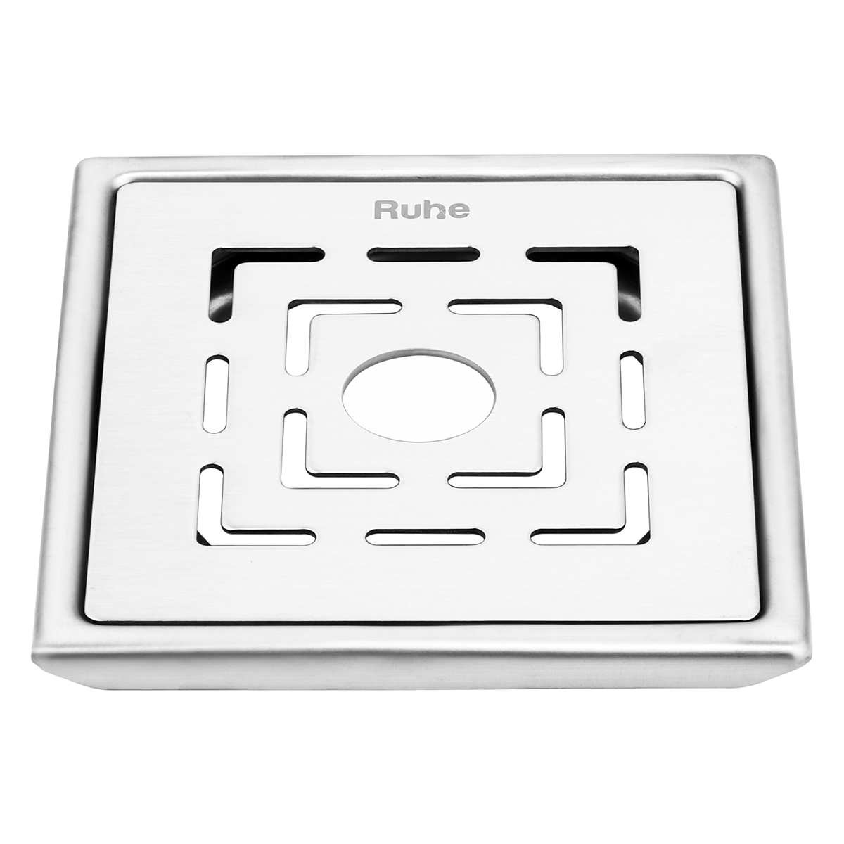 Sapphire Square 304-Grade Floor Drain with Hole (5 x 5 Inches) - by Ruhe®