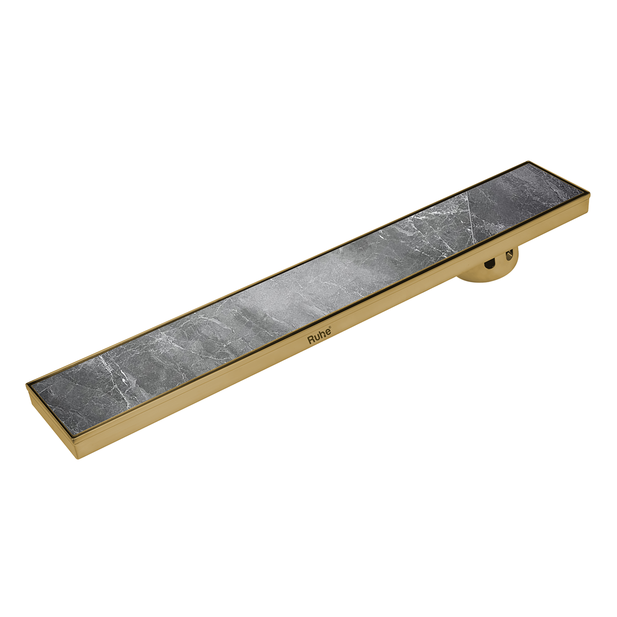 Marble Insert Shower Drain Channel (48 x 5 Inches) YELLOW GOLD PVD Coated - by Ruhe®