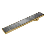 Marble-Insert Shower Drain Channel 5 inches
