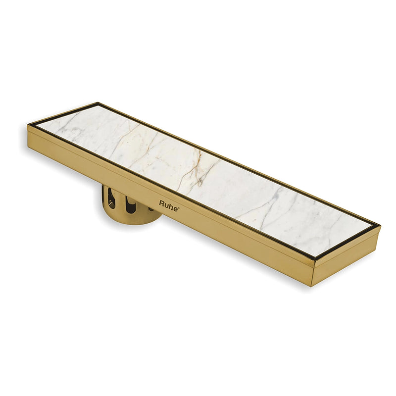 Tile-Insert Shower Drain Channel (4 Inches)