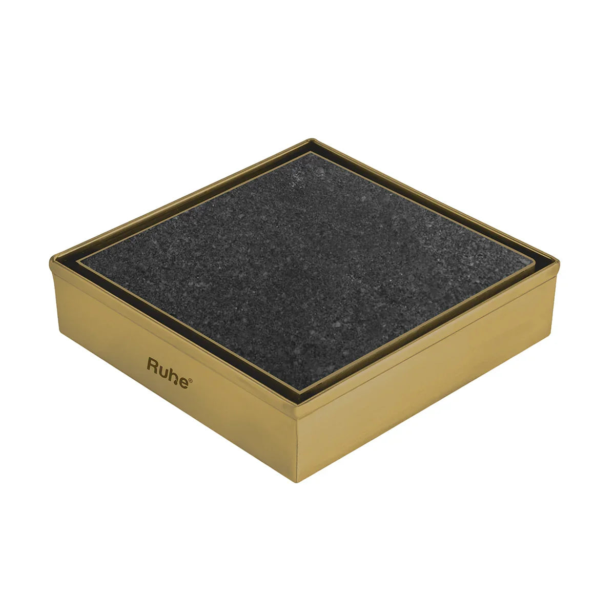 Marble-Insert Shower Drain Channel (4 x 4 Inches)