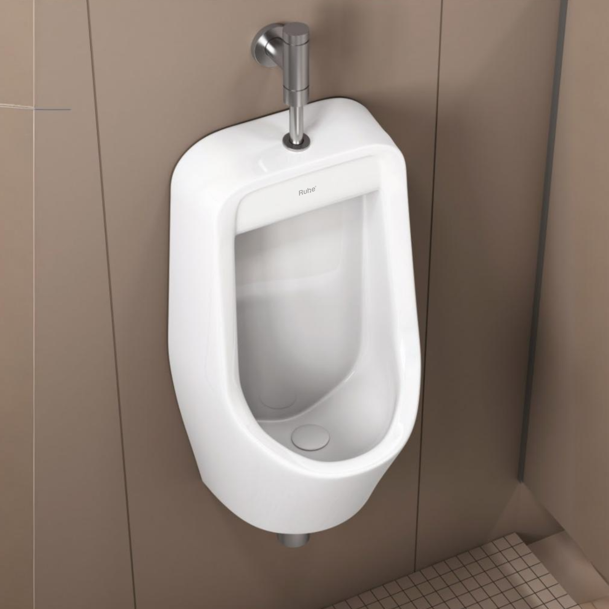 Prima Urinal (White) (Wall-hung) - by Ruhe