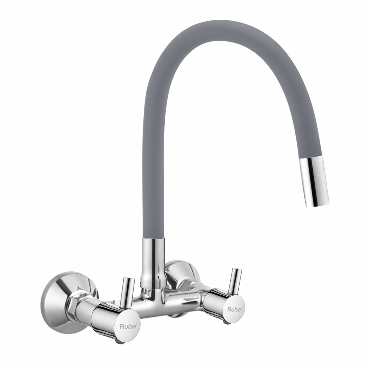 Kara Sink Mixer Brass Faucet with Silicone Grey Flexible Spout
