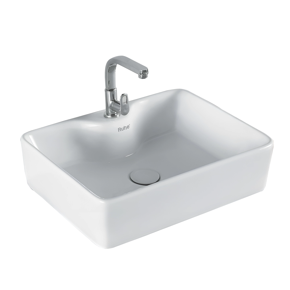 Swift Table Top Wash Basin (White) - by Ruhe®