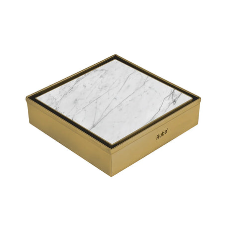 Tile-Insert Shower Drain Channel Coloured (4 x 4 Inches)