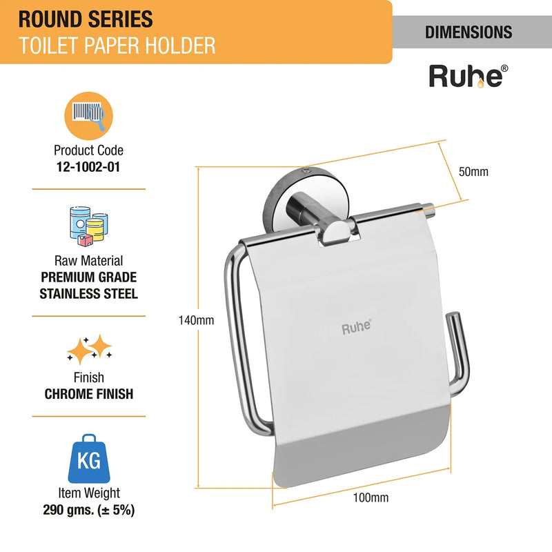 Round Stainless Steel Paper Holder - by Ruhe