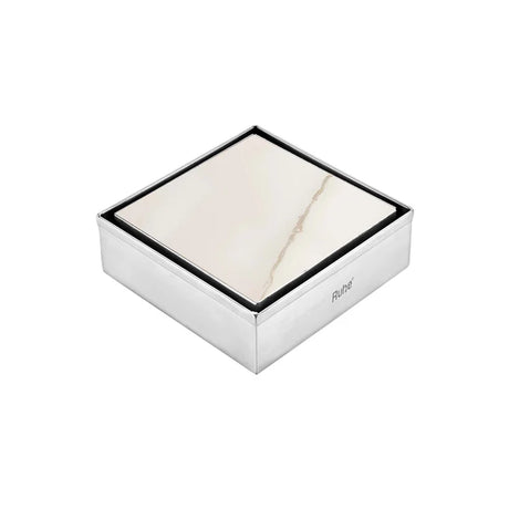 Tile-Insert Shower Drain Channel (4 x 4 Inches)